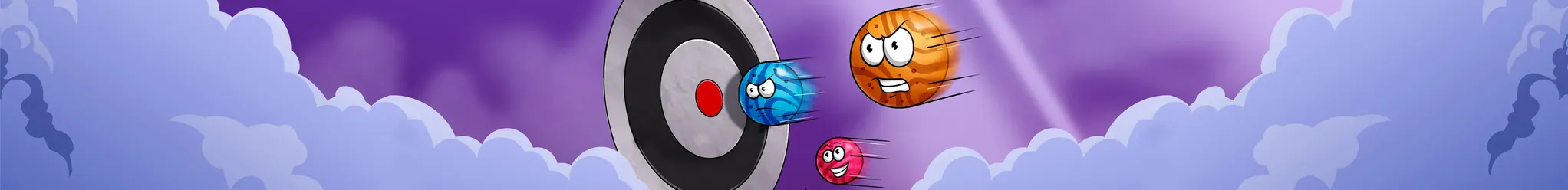 Bersaglio rotondo con biglie